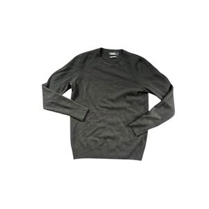 Galeries Lafayette Cashmere Black Crew Neck Sweater Women's Luxury